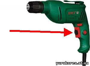 Дрель с регулировкой оборотов DWT BM - 400 С